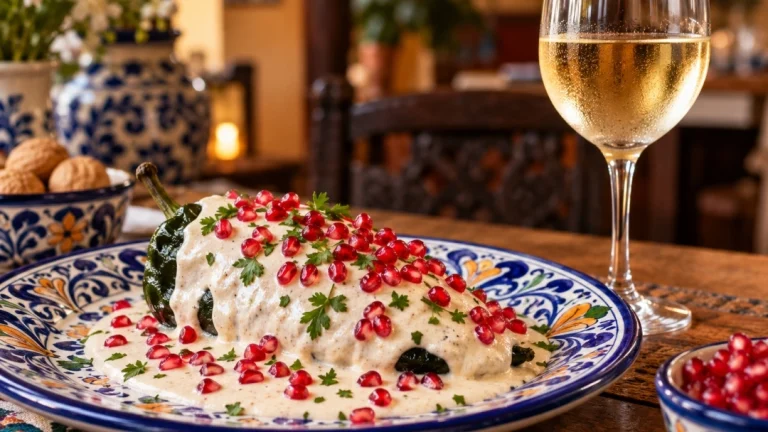 ¿Cuándo es la temporada de chiles en nogada y qué vino elegir?
